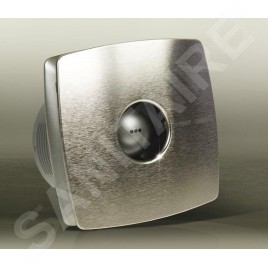 Sapho Cata X-Mart - Ventilateur axial de salle de bains avec X-MART automatique 10H, 15W, conduit 100 mm, acier inoxydable