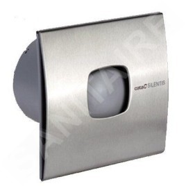 Sapho Cata Silentis - Ventilateur de salle de bains 10 INOX axial, 15 W, conduit 100 mm, acier inoxydable 01070300