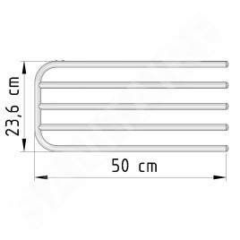 Aqualine Accessoires - Séchoir pour radiateur, universel, blanc brillant 25-03-SV450