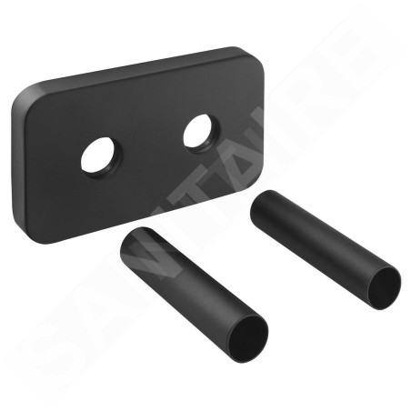 Bruckner Wicher - Cache rosace pour raccordement central 50 mm, noir mat 600.315.6