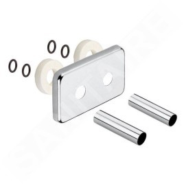 Sapho Accessoires - Rosace de couverture pour jeu de raccordement, chrome CP7035