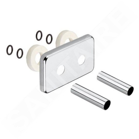 Sapho Accessoires - Rosace de couverture pour jeu de raccordement, chrome CP7035