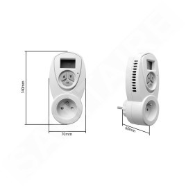 Sapho Accessoires - Thermostat temporisé, blanc ST311