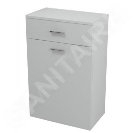 Aqualine Zoja - Armoire inférieure avec panier 500x780x290 mm, blanc 51310