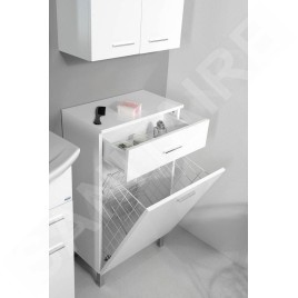 Aqualine Zoja - Armoire inférieure avec panier 500x780x290 mm, blanc 51310