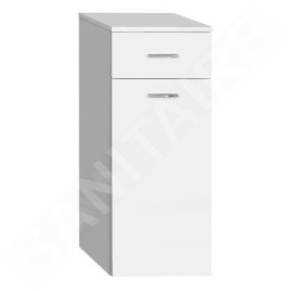 Aqualine Zoja - Armoire inférieure avec panier, 350x780x290 mm, blanc 50261