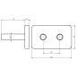 Bruckner Wicher - Cache rosace pour raccordement central 50 mm, blanc 600.315.4