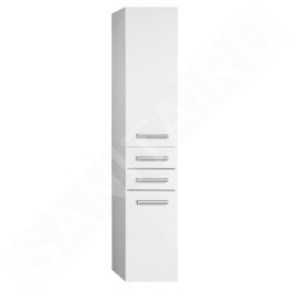 Aqualine Vega - Armoire suspendue avec panier 400x1840x310 mm, blanc VG180