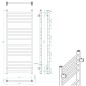 Sapho Metro - Corps de chauffe 500x1200 mm, 347 W, chrome 0411-01