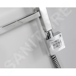 Sapho KTX - Tige de chauffage électrique avec thermostat, 200 W, chrome KTX-C-200