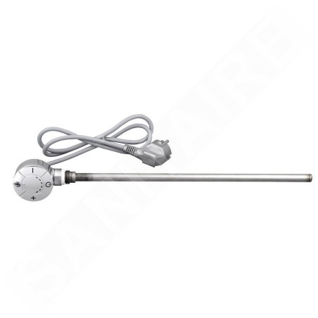 Aqualine Tiges de chauffage - Tige de chauffage électrique avec thermostat, câble direct, chrome LT67445