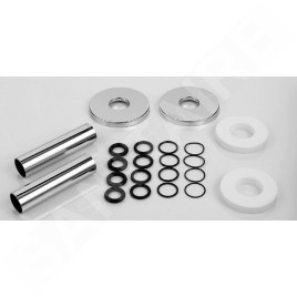 Zehnder Accessoires - Set de caches pour couvrir le raccordement au radiateur, chrome 853738