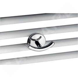Aqualine Accessoires - Crochet double pour corps de chauffe, chrome 1801-23