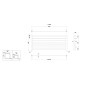Sapho Metro - Corps de chauffe 1000x450 mm, 295 W, chrome 0411-10