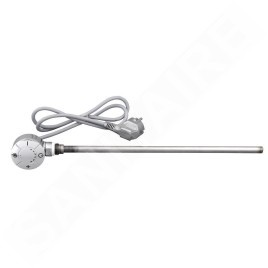 Aqualine Tiges de chauffage - Tige de chauffage électrique avec thermostat, câble direct, chrome LT67444