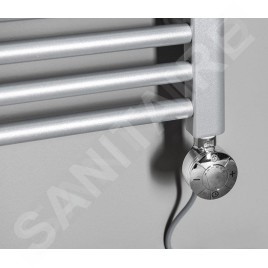 Aqualine Tiges de chauffage - Tige de chauffage électrique avec thermostat, câble direct, chrome LT67444