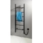 Sapho Chauffage - Séchoir électrique de serviettes Karbo, 500x1600 mm, noir mat KB905