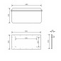 Sapho Chauffage - Corps de chauffe Elmis 600x300 mm, 90 W,blanc mat EB620