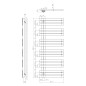Sapho Silvana - Corps de chauffe 600x1500 mm, 680 W, blanc IR163
