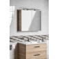 Aqualine Vega - Armoire de toilette, 800x700x180 mm, chêne platine VG880