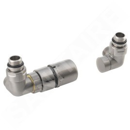 Sapho Corner - Jeu de raccordement thermostatique, version gauche, inox brossé CP1511LS