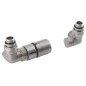 Sapho Corner - Jeu de raccordement thermostatique, version gauche, inox brossé CP1511LS
