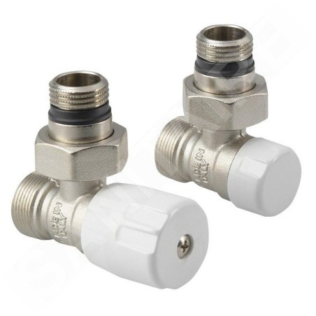 Aqualine Accessoires - Kit de raccordement ECO corner, nickel/blanc CP9810S