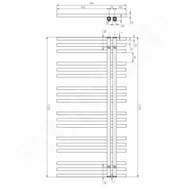 Sapho Sophina - Corps de chauffe 122x60 cm, blanc IR701W