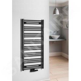 Bruckner Albrecht - Sèche-serviette 600x1250 mm, 611 W, noir 600.117.6
