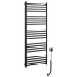 Sapho Metro-E - Sèche-serviettes 50x134 cm, 500 W, noir mat ME513B