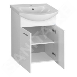 Aqualine Zoja - Meuble lavabo 508x740x300 mm, blanc 51055A
