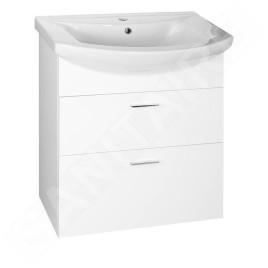 Aqualine Zoja - Meuble lavabo 615x740x320 mm, blanc 51061A
