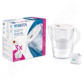 Brita Carafes - Carafe filtrante Marella XL Memo, volume 3,5 l, 3x filtre Maxtra Pro, blanc 1052782
