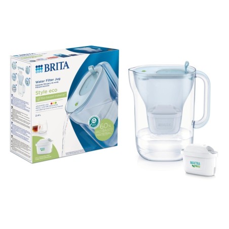 Brita Carafes - Carafe filtrante Style Eco, volume 2,4 l, filtre Maxtra Pro, bleu 1052807