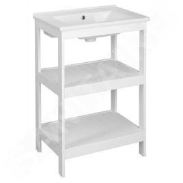 Aqualine Etide - Meuble lavabo 515x850x440 mm, blanc ET505