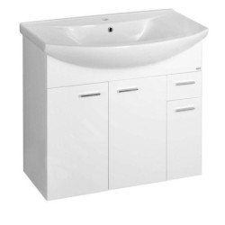 Aqualine Zoja - Meuble lavabo 825x740x343 mm, blanc 51083A