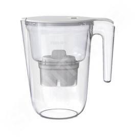 Philips Carafes filtrantes - Carafe filtrante Micro X-Clean, capacité de 3.5 l, avec minuterie, blanc AWP2937WHT/58