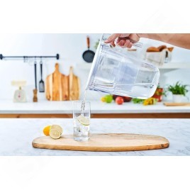 Philips Carafes filtrantes - Carafe filtrante Micro X-Clean, capacité de 3.5 l, avec minuterie, blanc AWP2937WHT/58