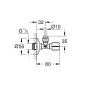 Grohe Universal - Vanne équerre, chrome 22039000