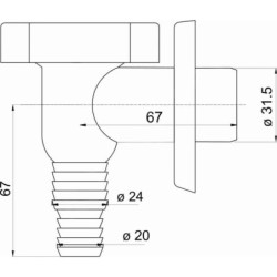 Novaservis Siphons - Siphon de lave-linge extérieur, chromé 465,0