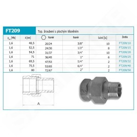 Novaservis Matériel de plomberie - Raccord de chauffage 3/8 FT209/10