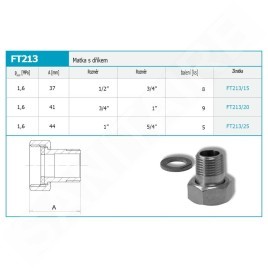 Novaservis Matériel de plomberie - Tige et tige 1" x 5/4" FT213/25