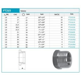 Novaservis Matériel de plomberie - Réducteur 5/4" x 1" FT215/32