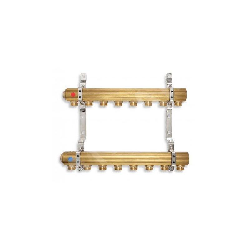 Novaservis Matériel de plomberie - Collecteur avec vis unilatérale G1", 10 circuits RPN10