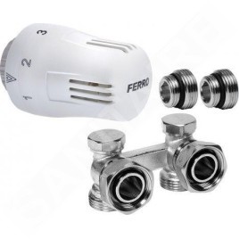 Novaservis Matériel de plomberie - Set pour radiateurs avec thermostat 1/2", coin inférieur ZTV2