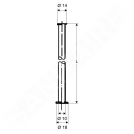 Schell Tuyaux en cuivre - Tube en cuivre de 10 mm de diamètre, chrome 500070699