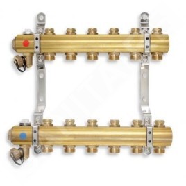 Novaservis Matériel de plomberie - Collecteur avec vannes de contrôle et vannes mécaniques, 3 circuits RO03S