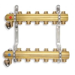 Novaservis Matériel de plomberie - Collecteur avec vannes de contrôle et vannes mécaniques, 7 circuits RO07S