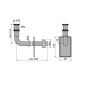 Alcadrain Accessoires - Coude métallique DN32, 5/4", métal A438