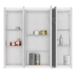 Sapho Batu - Armoire miroir avec éclairage LED, 800x710x150 mm, blanc 1141131